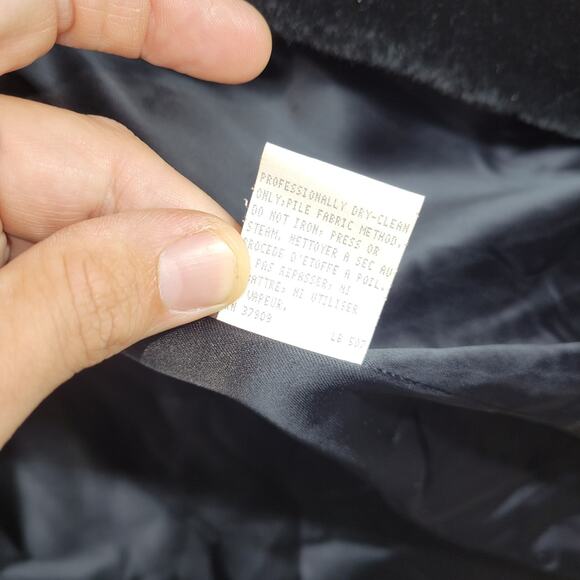 Vintage Dona Lucci Faux Fur Coat Womens 12 Black USA 70s Mob Wife Winter Fall - Picture 10 of 14